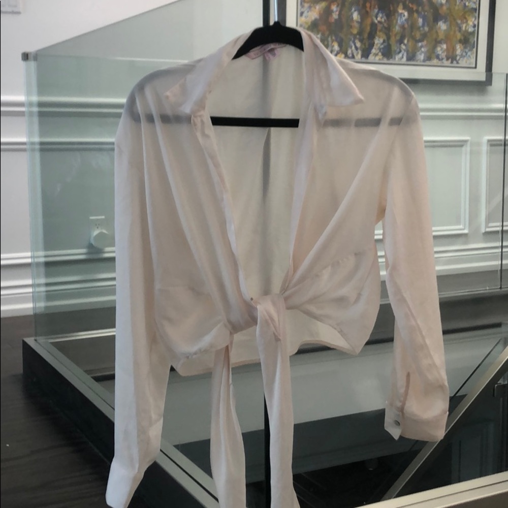 Sheer long sleeve !! CAN TIE MANY DIFFERENT WAYS